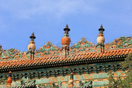 Téléchargez les photos : Pékin, Chine - 6 octobre 2020 : Le paysage de l'architecture chinoise antique à Pékin Palais d'été - en image libre de droit