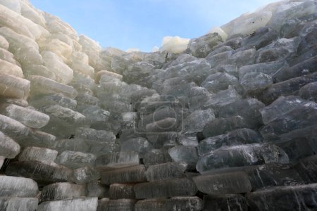 Photo for The ice is piled up in an ice cellar, North China - Royalty Free Image