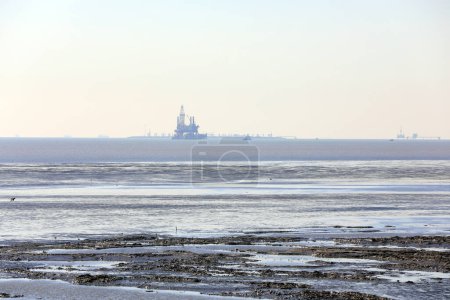 Vision einer Offshore-Ölplattform, Tangshan, Nordchina