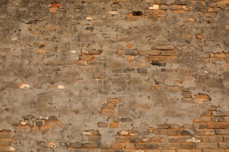 Photo for The broken concrete wall can be used as the background - Royalty Free Image