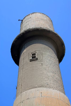 Industrial chimney, closeup of photo