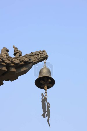 Wind chimes in a Chinese temple