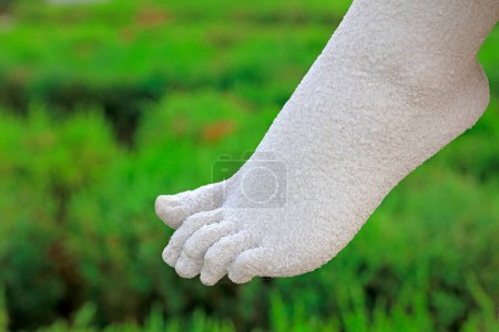 Photo for White lady sculptured feet - Royalty Free Image