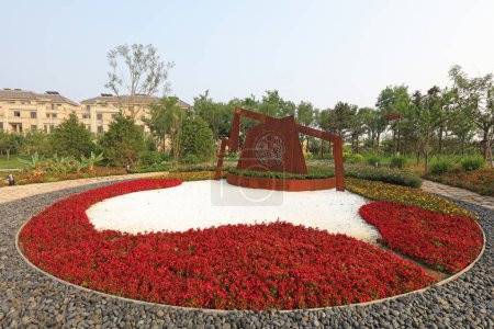Tangshan - 21. Juni: Gartenlandschaft Kunming, Weltgartenausstellung Tangshan, 21. Juni 2016, Stadt Tangshan, Provinz Hebei, China