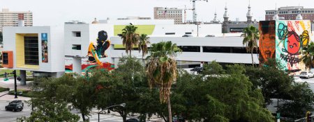 Photo for Tampa, Florida, USA - 1 August 2017: A view of the Glazer Childrens museum with a lot of trees in Tampa Florida taken from my hotel room. - Royalty Free Image