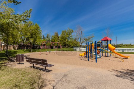 Téléchargez les photos : Wildwood Park is located in the Wildwood neighborhood of Saskatoon. - en image libre de droit