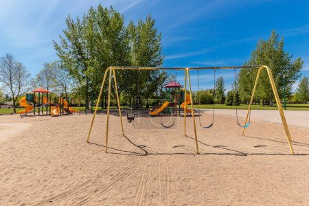 Téléchargez les photos : Wildwood Park is located in the Wildwood neighborhood of Saskatoon. - en image libre de droit