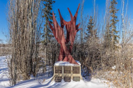 Photo for Gabriel Dumont Park in Saskatoon, Canada in Winter - Royalty Free Image