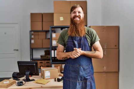 Photo for Young redhead man business worker standing at office - Royalty Free Image