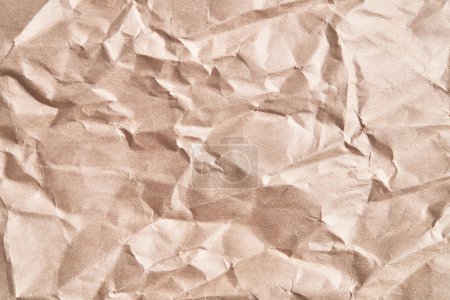 Photo for Brown crumpled paper texture background - Royalty Free Image