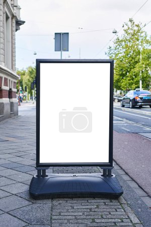 Photo for Empty blank banner at street - Royalty Free Image