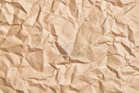 Téléchargez les photos : Papier brun froissé texture fond - en image libre de droit