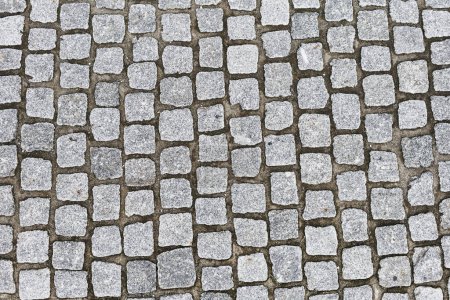Photo for Texture of a cobble granite pavement - Royalty Free Image