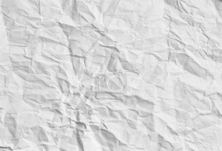 Photo for White crumpled paper texture background - Royalty Free Image