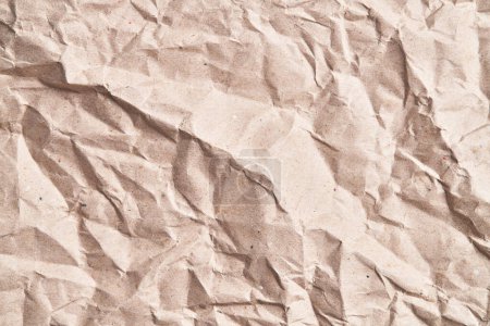 Photo for Brown crumpled paper texture background - Royalty Free Image