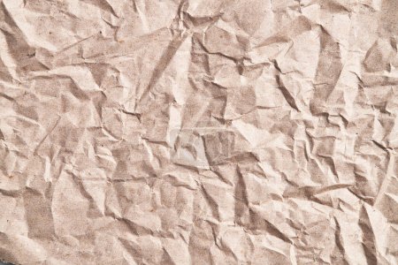 Téléchargez les photos : Papier brun froissé texture fond - en image libre de droit
