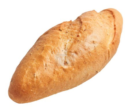 Foto de Pan aislado de pan recién horneado sobre un fondo blanco, que representa panadería, comida y nutrición. - Imagen libre de derechos