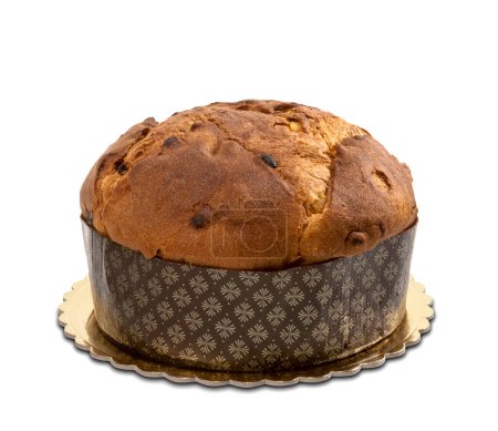 Photo for Panettone, a typical Italian Christmas cake, invented in Milan in the 18th century - Royalty Free Image