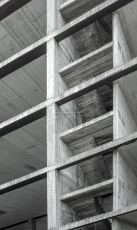 Foto de En construcción estructura de hormigón - imagen vertical - Imagen libre de derechos