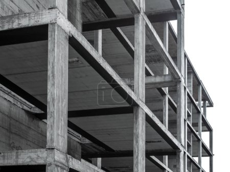 Foto de En construcción edificio de estructura de hormigón - Imagen libre de derechos