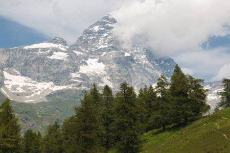 Photo for Amazing view of Matterhorn, a famous mount in the italian and swiss alps - Royalty Free Image
