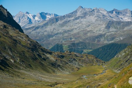 Picturesque view of Valle Rossa in Alto Adige, Italian alps during summer season, Europe