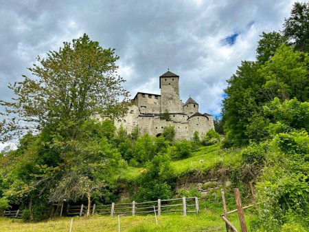 Sand in Taufers-Campo Tures, Trentino Alto Adige-Sudtirol, Italy - June 11, 2024: Scenic view of the Taufers medieval castle