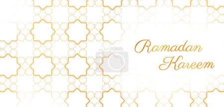 Téléchargez les illustrations : Illustration du Ramadan Kareem Salutations généreuses du Ramadan pour la fête religieuse de l'Islam Aïd avec lampe illuminée - en licence libre de droit