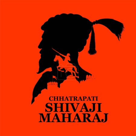 Téléchargez les illustrations : Illustration de Chhatrapati Shivaji Maharaj, le grand guerrier de Maratha du Maharashtra Inde - en licence libre de droit