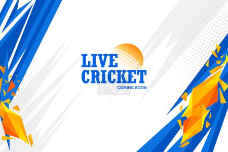 Illustration von Schläger und Ball der Cricket-Meisterschaft auf sportlichem Hintergrund