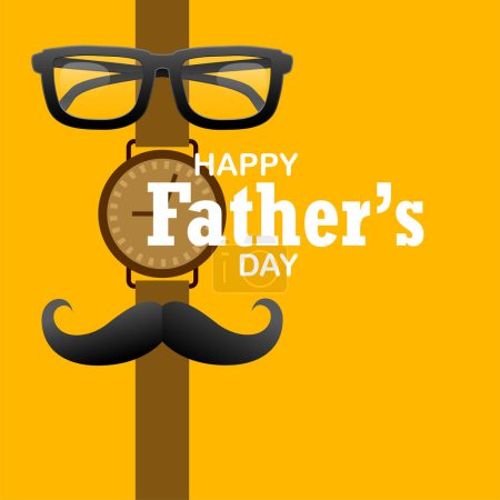 illustration of holiday greetings background for Happy Father s Day