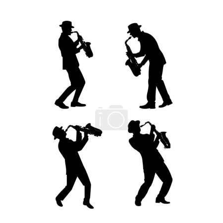 Photo for Jazz performer saxophonist vector illustration - Royalty Free Image