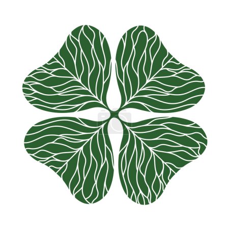 Photo for Clover leaf symbol of Ireland silhouette art design - Royalty Free Image