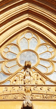 Photo for Portal and facade of San Antonio in Tarragona, Catalunya, Spain, Europe - Royalty Free Image