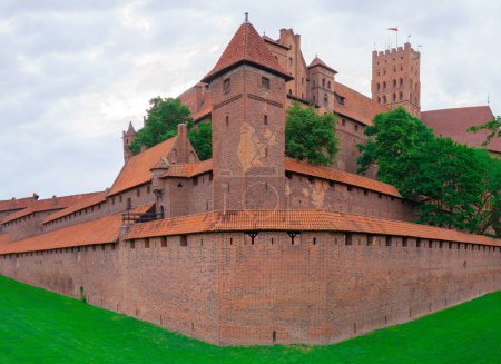 Photo for 2022-06-12. castle fragment of the Teutonic Knights Order in Malbork, Poland - Royalty Free Image