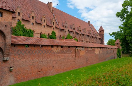Photo for 2022-06-12. Castle of the Teutonic Knights Order in Malbork, Poland,  is the largest castle in the world. Malbork Poland. - Royalty Free Image