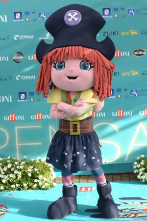 Téléchargez les photos : GIFFONI VALLE PIANA, ITALIE - 23 juillet 2023 : Pinocchio et ses amis au Giffoni Film Festival 2023 - le 23 juillet 2023 à Giffoni Valle Piana, Italie. - en image libre de droit