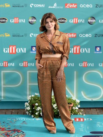 Photo for GIFFONI VALLE PIANA,ITALY - July 28,2023 : Bianca Nappi at Giffoni Film Festival 2023 - on July 28, 2023 in Giffoni Valle Piana, Italy. - Royalty Free Image