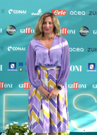 Photo for GIFFONI VALLE PIANA,ITALY - July 28,2023 : Fulvia Filippini at Giffoni Film Festival 2023 - on July 28, 2023 in Giffoni Valle Piana, Italy. - Royalty Free Image