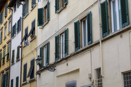 Architecture fragment of a building in the old town of Florenc