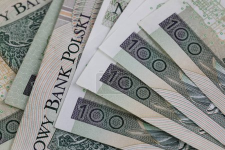 Dinero polaco. Billetes Zloty polacos. Esto se puede utilizar para ilustrar muchos temas financieros diferentes. Moneda PLN