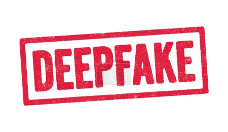 Foto de Ilustración vectorial de la palabra Deepfake en tinta roja - Imagen libre de derechos