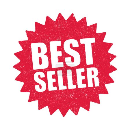 Foto de Ilustración vectorial de la palabra Best seller en tinta roja - Imagen libre de derechos