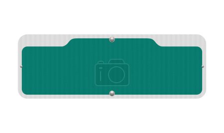 Miami blank street sign with reflective effect in vector