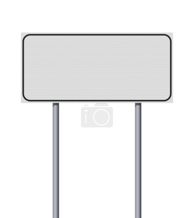 Blank Italian city entrance road sign with reflective in vector 
