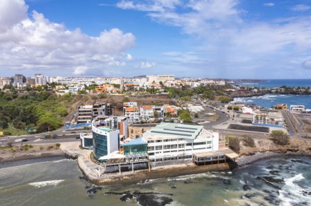 Foto de Vista aérea de la ciudad de Praia en Santiago - Capital de Cabo Verde - Cabo Verde - Imagen libre de derechos