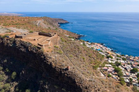 Foto de Vista aérea de la ciudad de Cidade Velha en Santiago Cabo Verde Cabo Verde - Imagen libre de derechos
