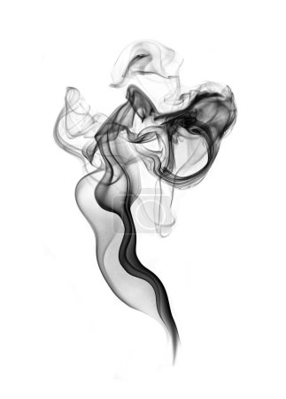 Téléchargez les photos : Texture abstraite fumée noire - en image libre de droit
