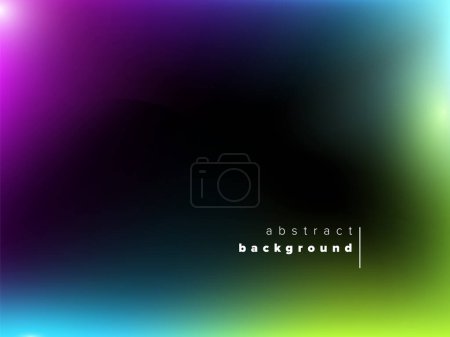 Illustration for Vector Abstract digital background template for your banner flyer header or social media status with black place in the middle - Royalty Free Image