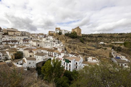 Photo for Architecture from the picturesque Setenil de las Bodegas village, Andalusia, Spain. - Royalty Free Image